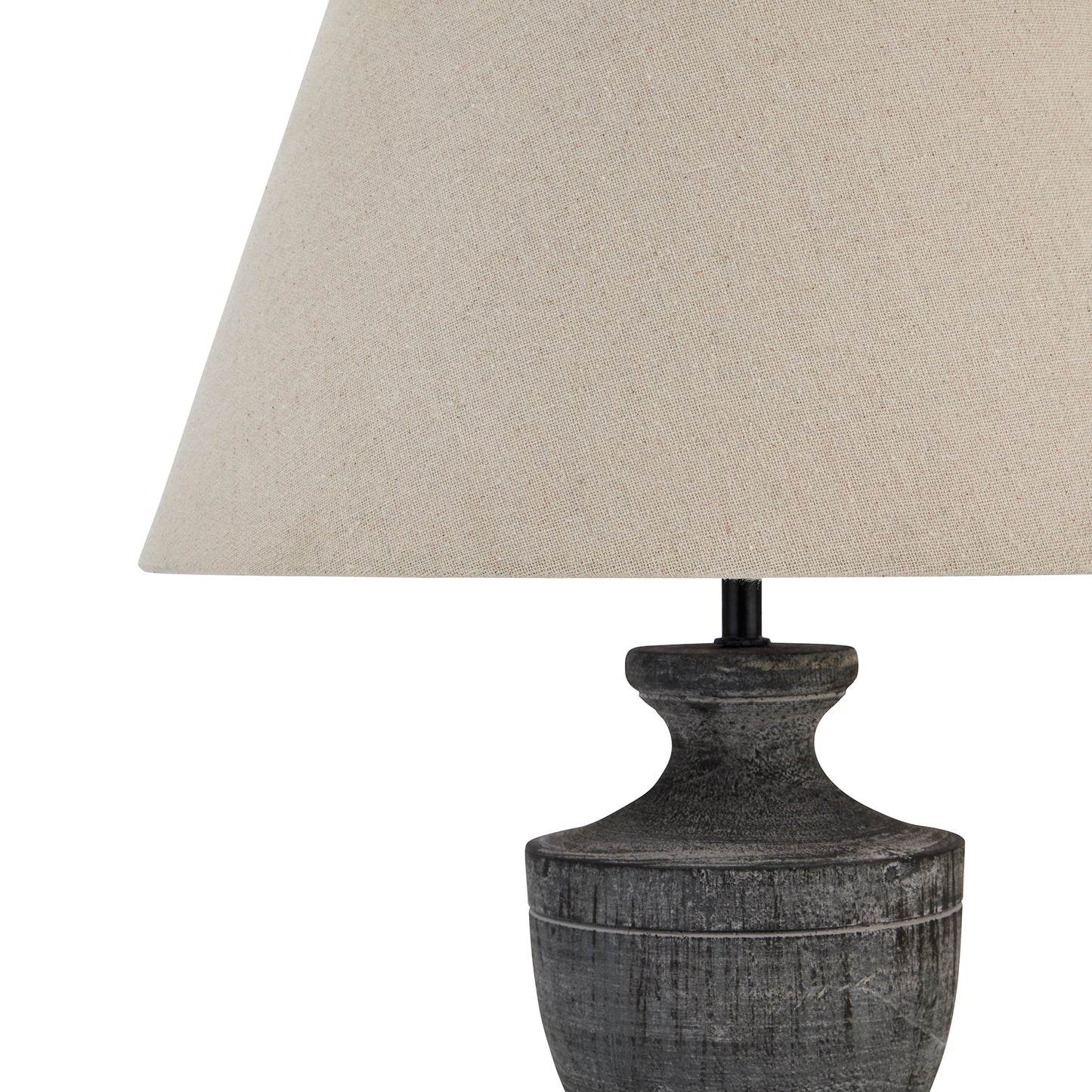 Wooden Urn Table Lamp