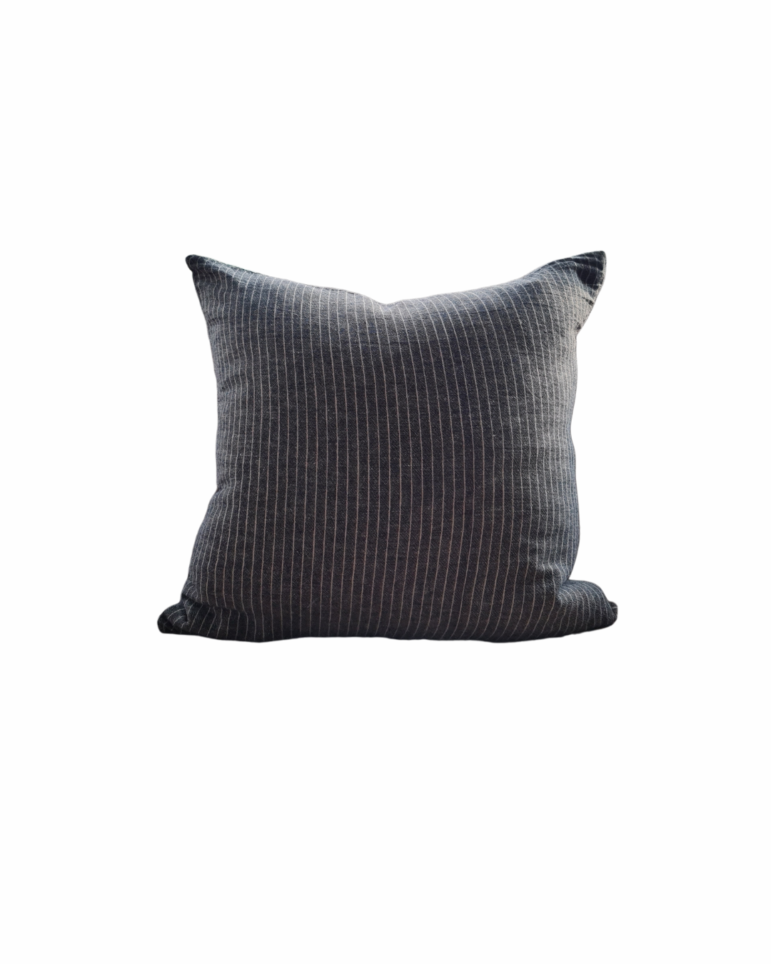Cushion Bundle:  3x Natural Linen Cushion Covers, Black floral, Black Stripe, Neutral frill