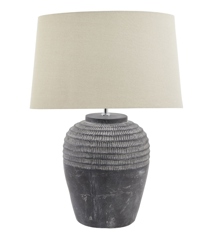 Vintage Charcoal Table Lamp
