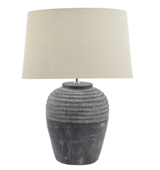 Vintage Charcoal Table Lamp