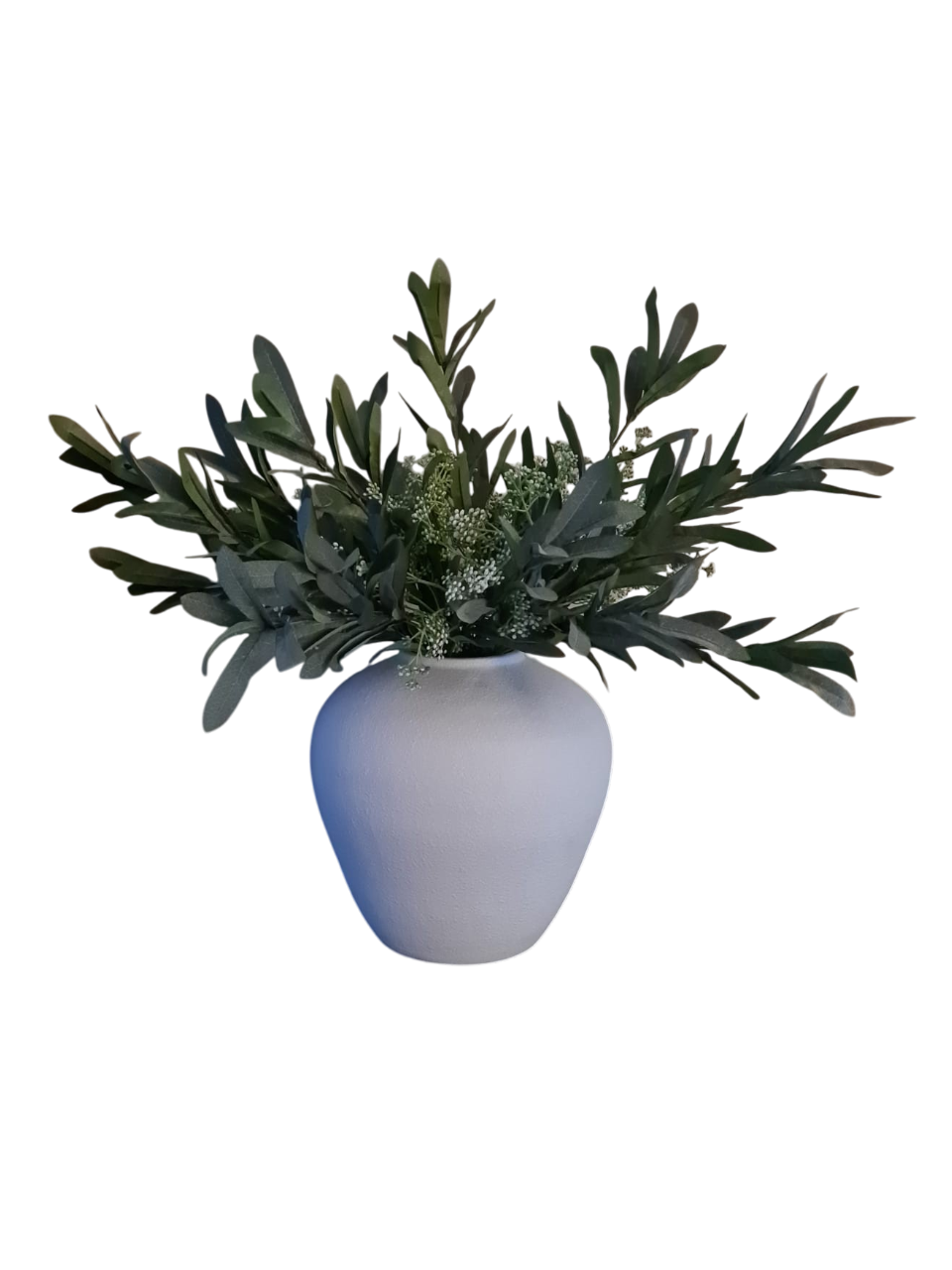 The Tuscan Bloom - Olive and gypsophilia arrangement